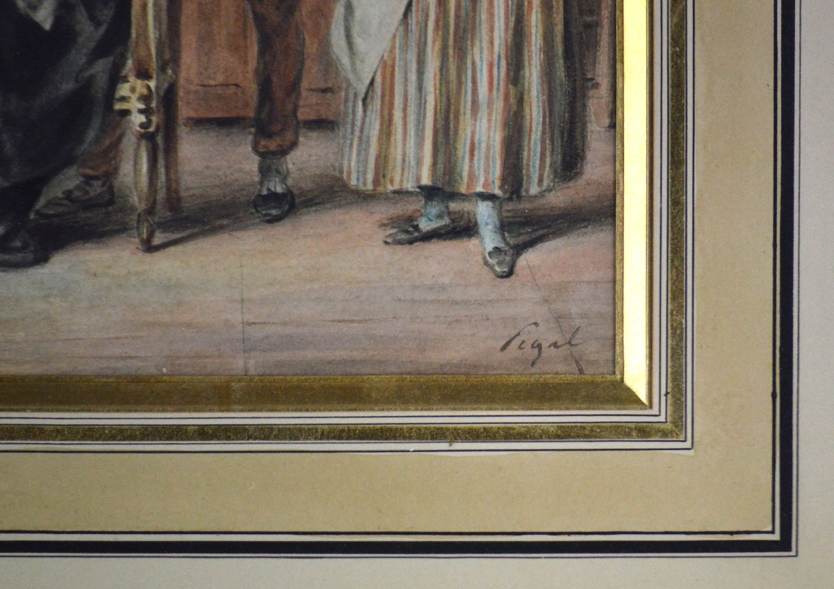 Edmé-jean Pigal (1798–1872). “at The Priest’s House.”-photo-4