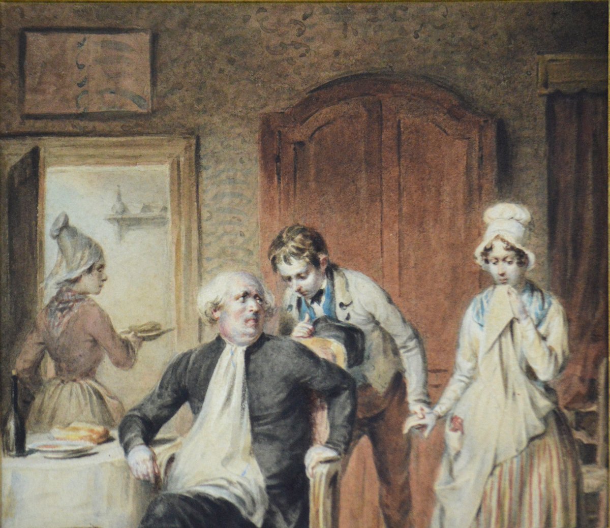 Edmé-jean Pigal (1798–1872). “at The Priest’s House.”-photo-1