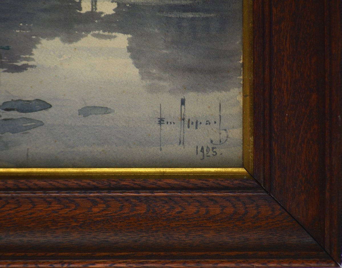 émile Appay (1876–1935). “pond Near Mézières-en-brenne (indre).”-photo-4