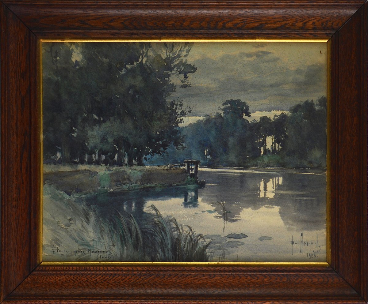 émile Appay (1876–1935). “pond Near Mézières-en-brenne (indre).”