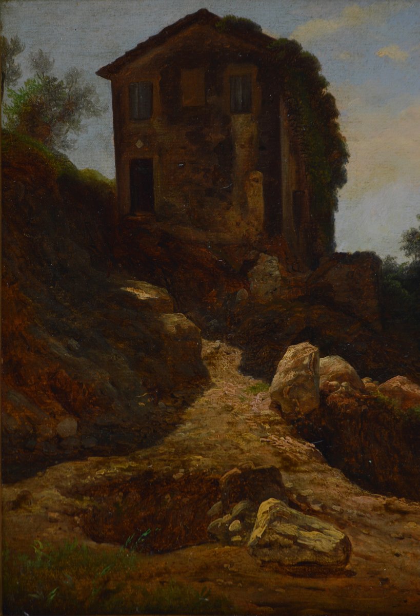 Massimo Taparelli, Marquis Of Azeglio (1798–1866). "landscape In Italy."-photo-1
