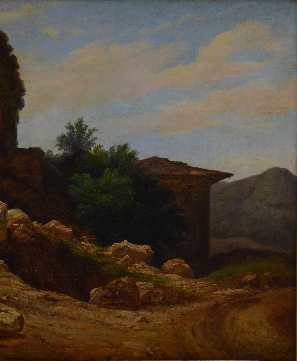 Massimo Taparelli, Marquis Of Azeglio (1798–1866). "landscape In Italy."-photo-2
