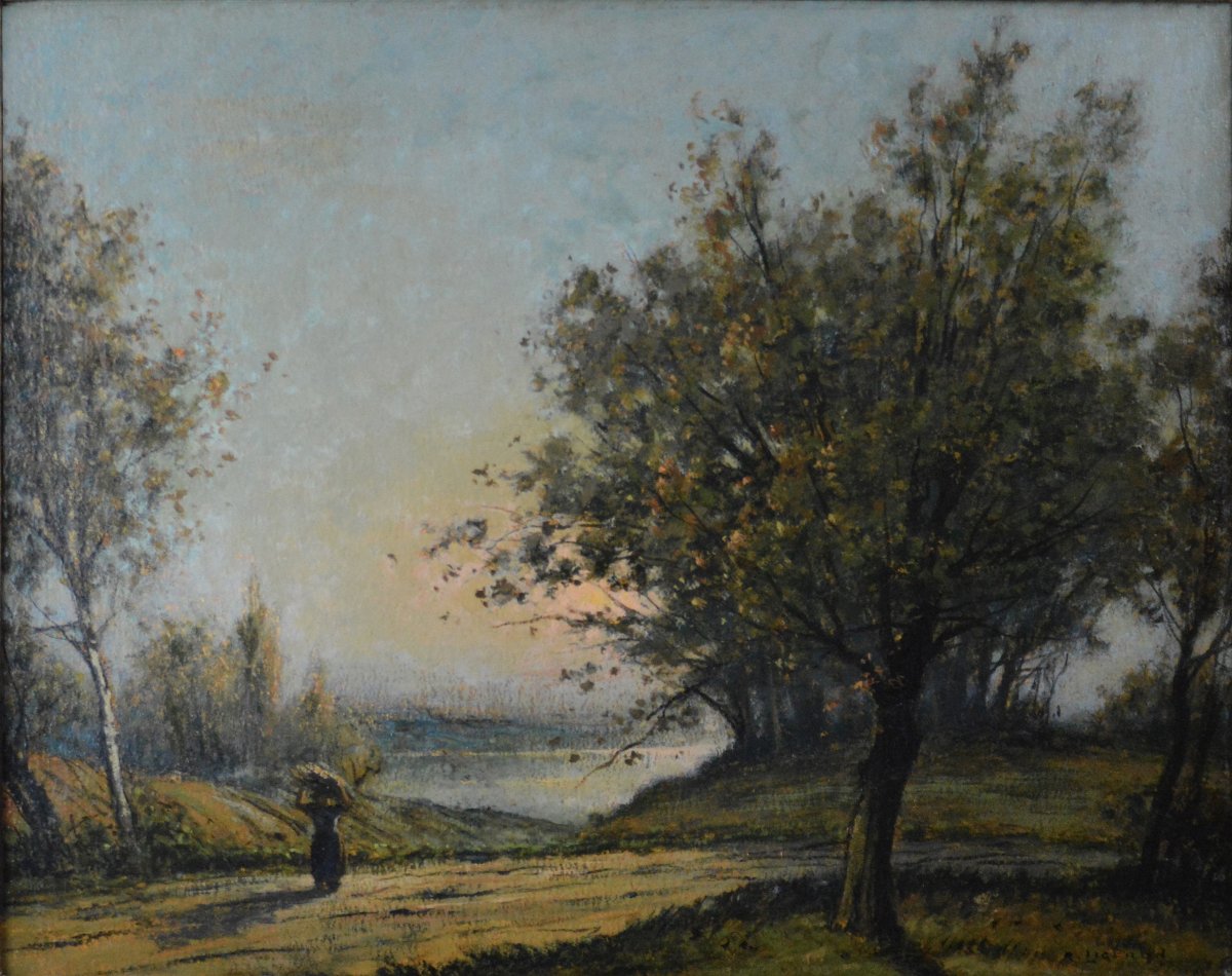 René Ligeron 1880-1946. " Étang de la Vallière."-photo-3