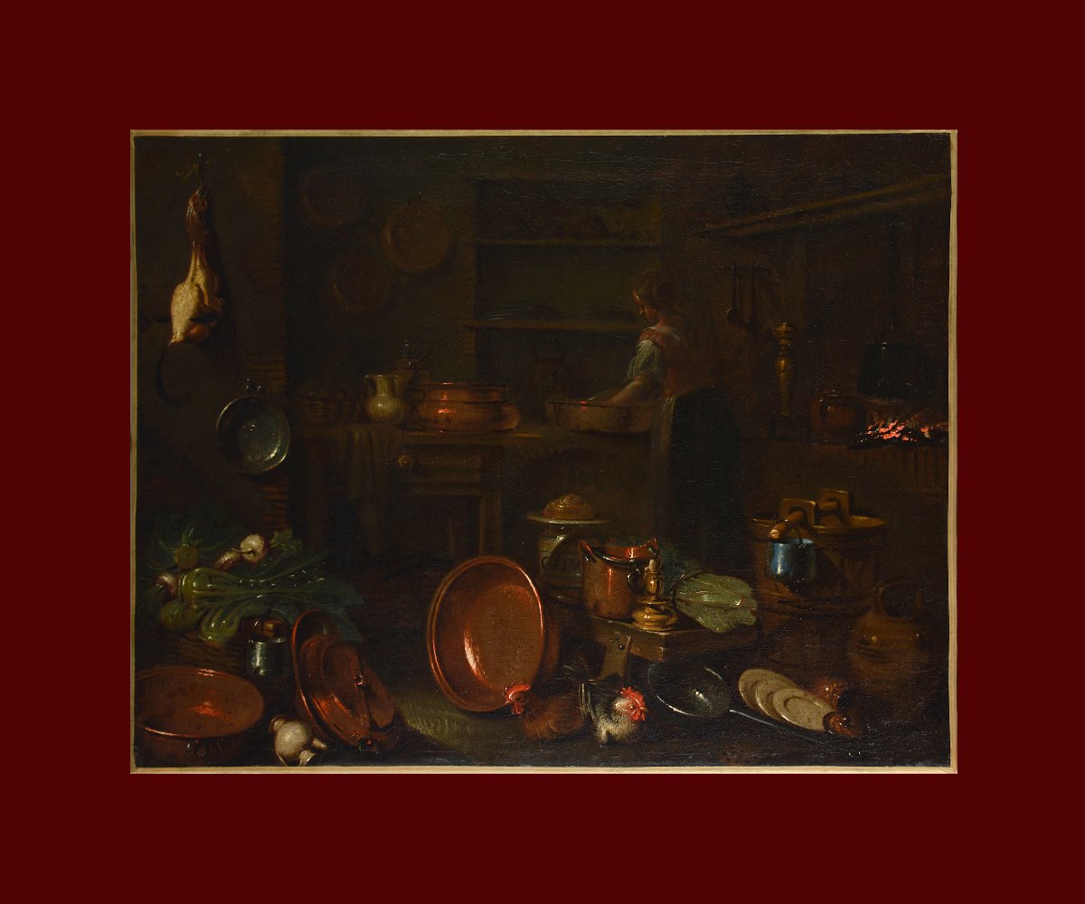 Gian Domenico Valentino, 1638–1715. “kitchen Interior.”-photo-2