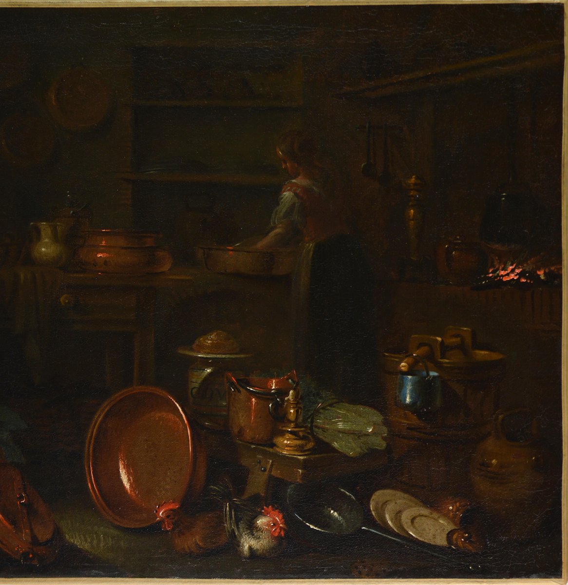 Gian Domenico Valentino, 1638–1715. “kitchen Interior.”-photo-2