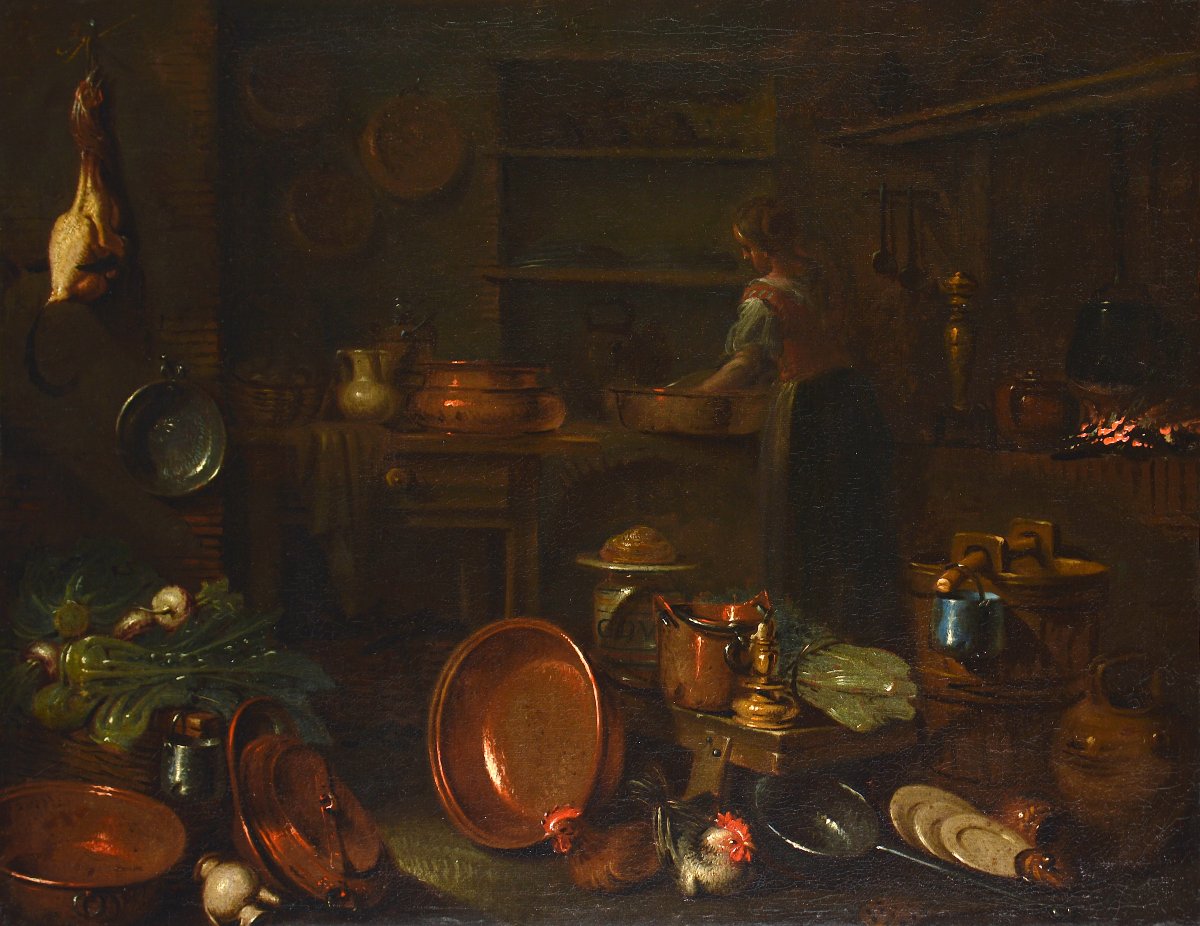 Gian Domenico Valentino, 1638–1715. “kitchen Interior.”