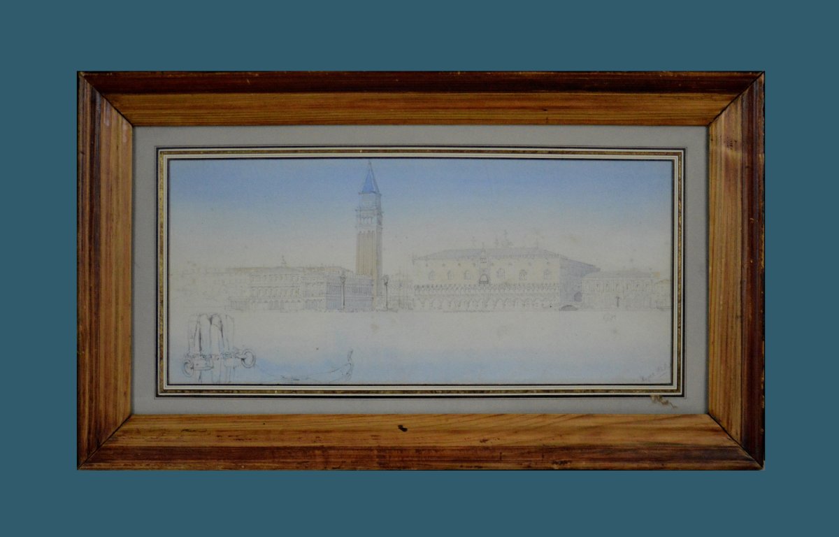 Edward Hereford, 19th–20th Century. English School. "the Doge's Palace In Venice."-photo-2