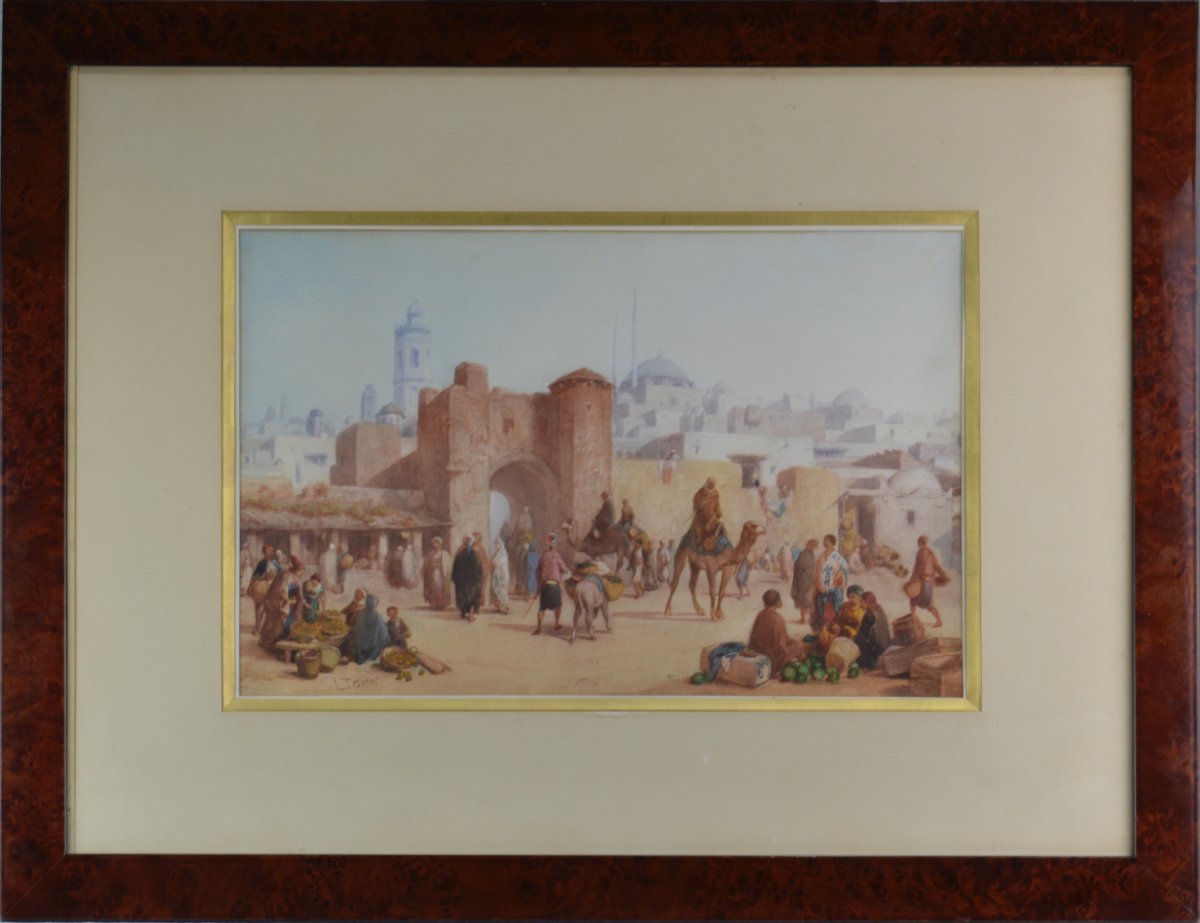 Louis Tesson 1820-1870. "Scène orientaliste."