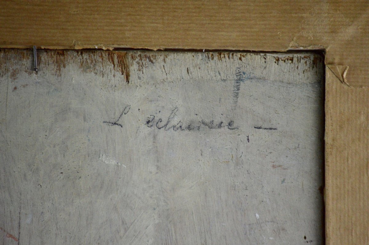 René Clarot 1882-1972. École Belge. "L'éclaircie à Ostende."-photo-2