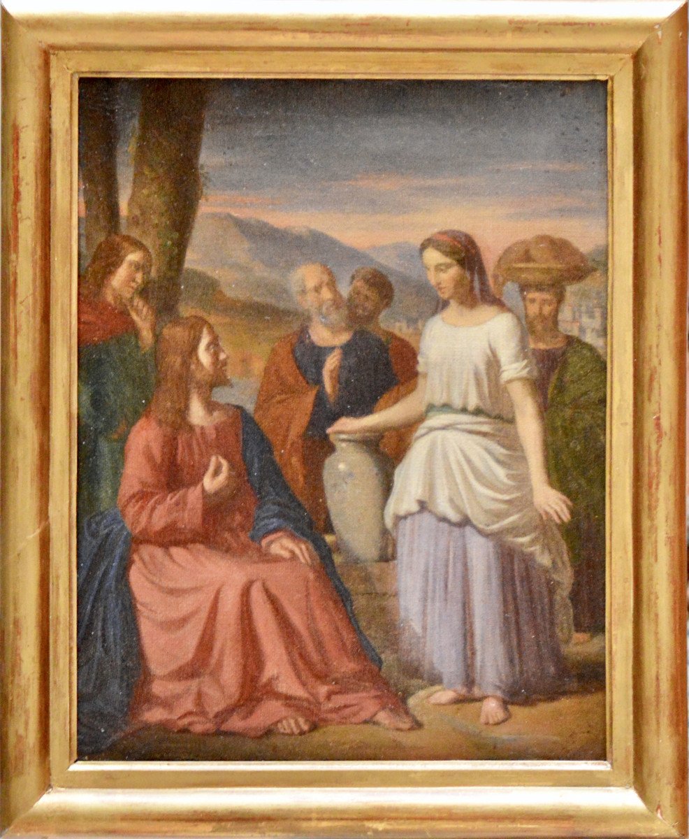 Antoine Hénault 1810-1867. "jesus And The Samaritan Woman."