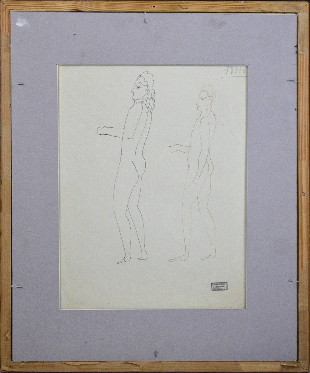 André Derain 1880-1954. "Nues et personnage."-photo-2