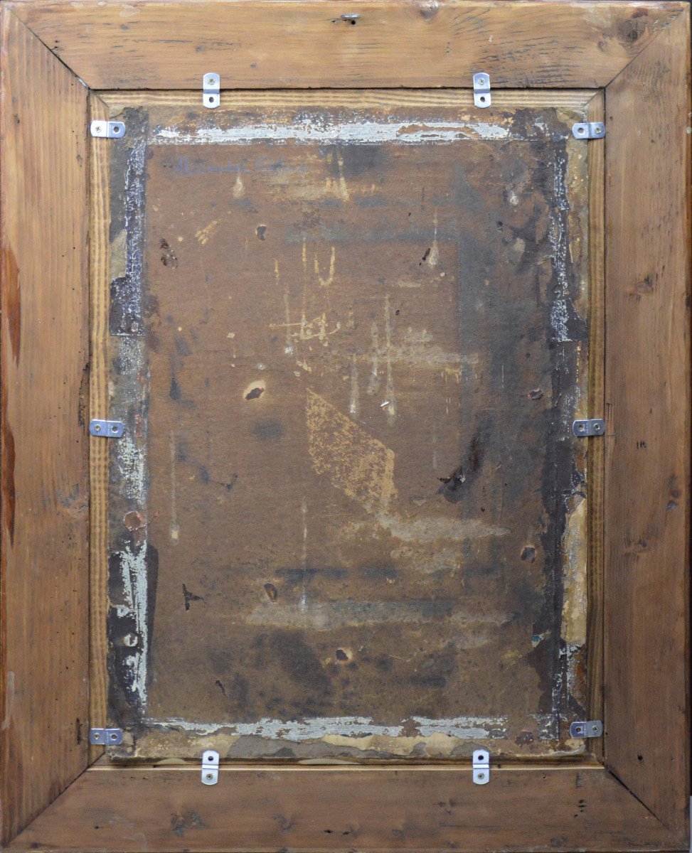 Alexandre Defaux 1826-1900. "Fleurs en pot."-photo-2