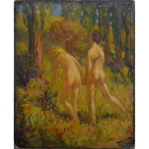 "adam And Eve." Around 1900.