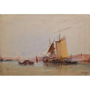 F. Frantz. Peintre Français XIXᵉ. "Venise."