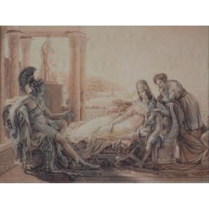 Alexandre Vincent Sixdeniers 1795-1846.  "Énée et Didon."