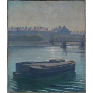 Pierre Laroche 1903-1982. "Bord d'un fleuve."