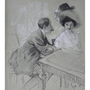 Andoine Calbet 1860-1944. "La conversation."