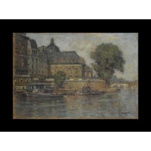 Louis Wuillaume 1874-1949. "L'institut à Paris quai Conti."
