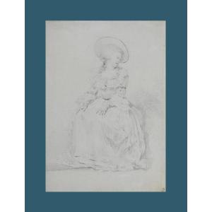 Pierre Chasselat 1753-1814. "seated Young Woman."