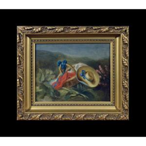 Fanny Geefs-Corr 1807-1883. École Belge. "Nature morte champêtre." 