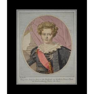 Baron Gerard School 1770-1837. "portrait Of Hrh Prince Paul Of Württemberg."