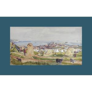 English School, 19th Century. "military Camps At Dover."