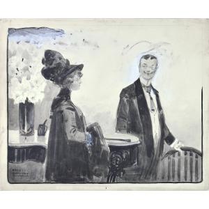 Ange-Jacques Supparo 1870-1948.  "Couple." 