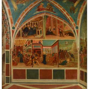 École Européenne XIXᵉ siècle. “Martyre de Sainte Catherine.”