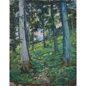 Adrien Dutrey, 19th/20th Century. "undergrowth."