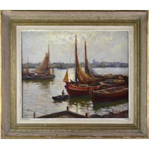 Kees Terlouw 1890–1948. "view Of A Port."