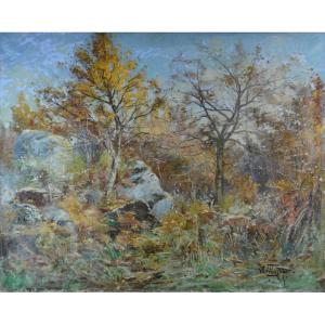 Alphonse Henri Mazard, 1865–1939. “the Forest Of Fontainebleau.”