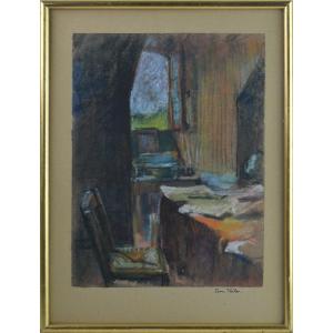 Eugène Terles dit Jean Terles (1909-1976). "Scène d'un intérieur."