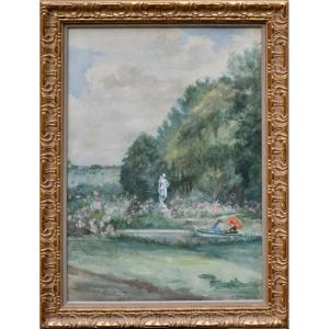 Charles-carolus Duran (1837–1917). "boating In The Park."