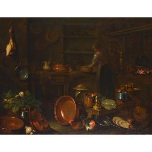 Gian Domenico Valentino, 1638–1715. “kitchen Interior.”
