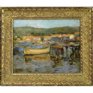 Julien Gustave Gagliardini 1846-1927.  "Port Méditerranéen."