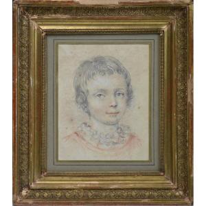 "Portrait d'enfant." XIXe siècle.