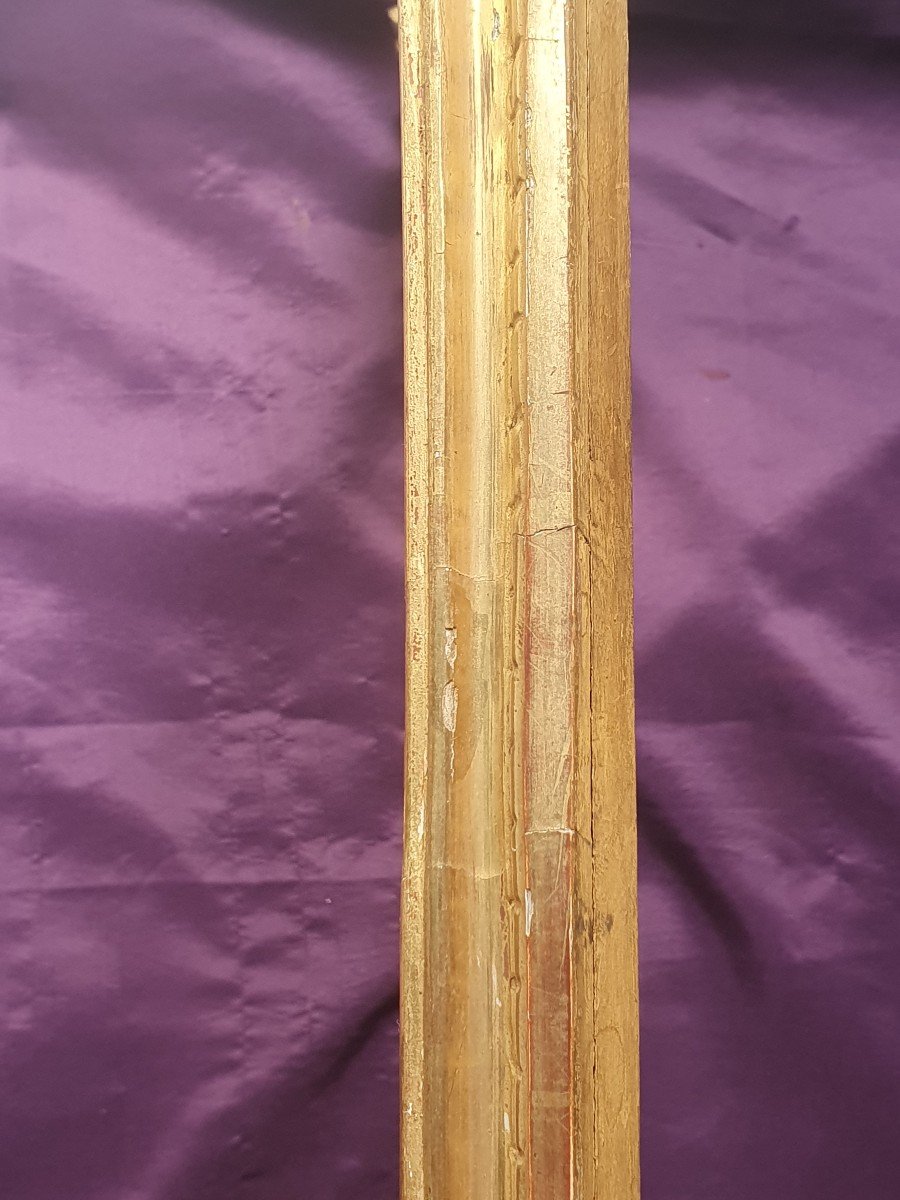Golden Wooden Frame In Louis XIV Style 19th (ref: C23 0011)-photo-2