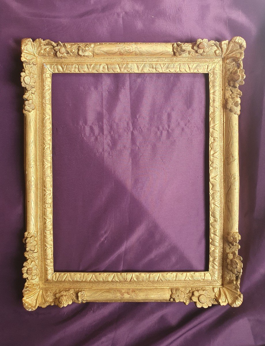 Golden Wooden Frame In Louis XIV Style 19th (ref: C23 0011)