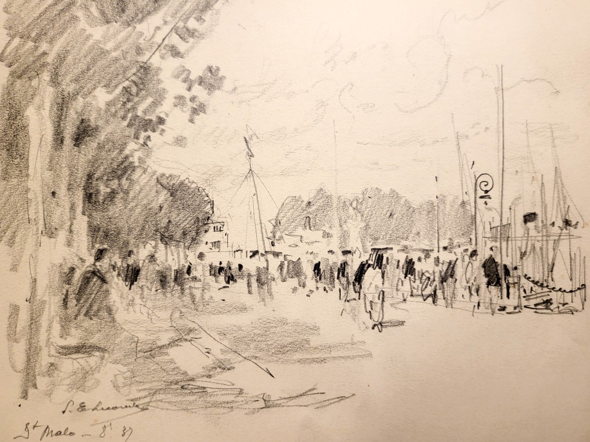  Les Quais de Saint Malo (Paul Emile Lecomte 1877-1950)