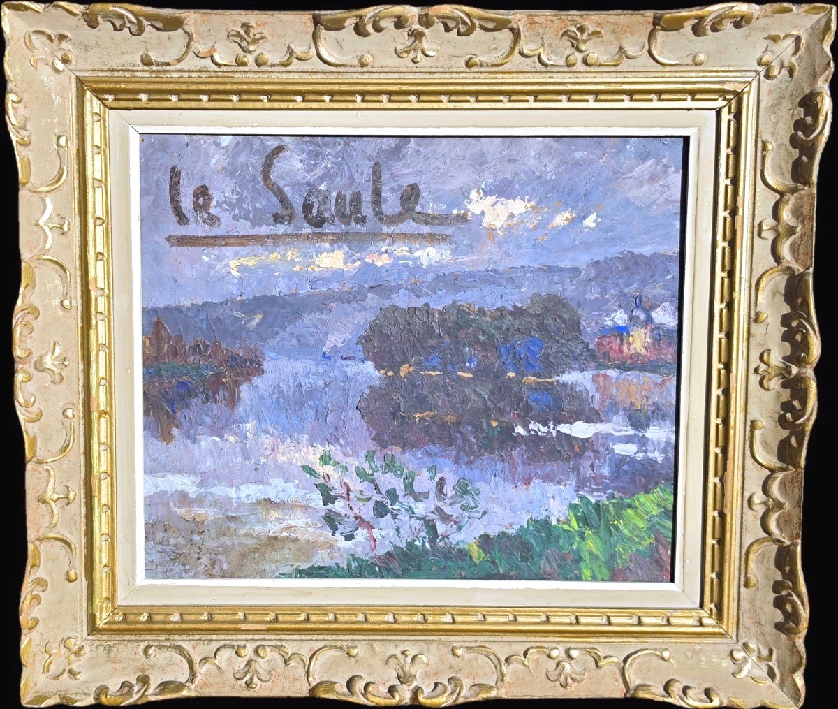 Péniche sur la Seine (René Sautin 1881-1968)