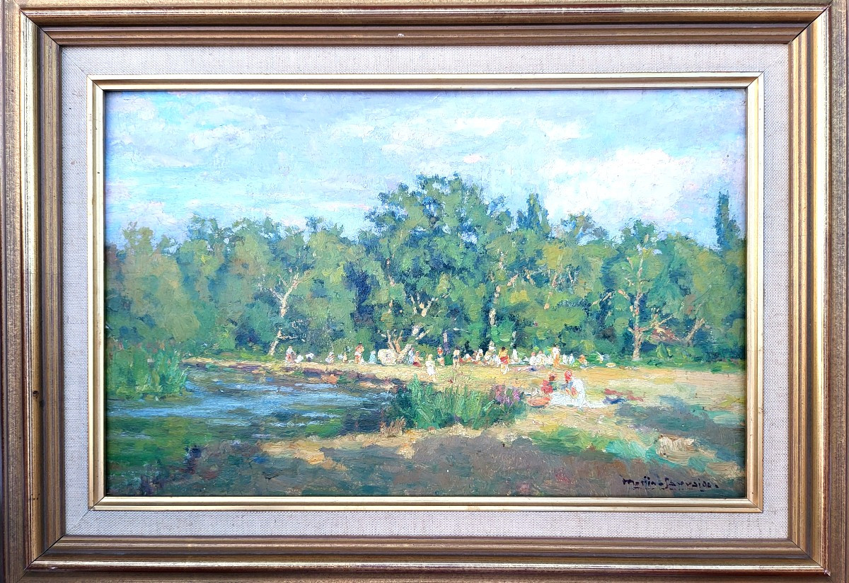  Pique-Nique à Pierrefitte/Sauldre (Charles Martin Sauvaigo 1881-1970)-photo-2