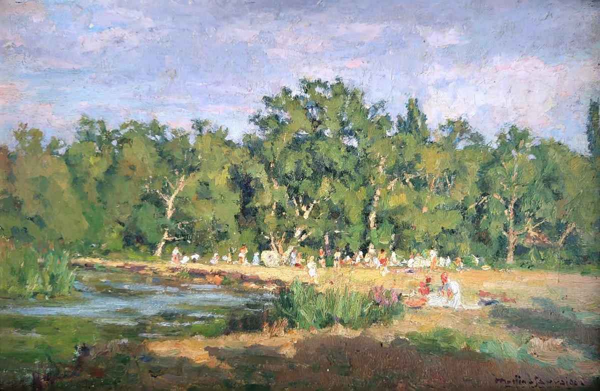  Pique-Nique à Pierrefitte/Sauldre (Charles Martin Sauvaigo 1881-1970)