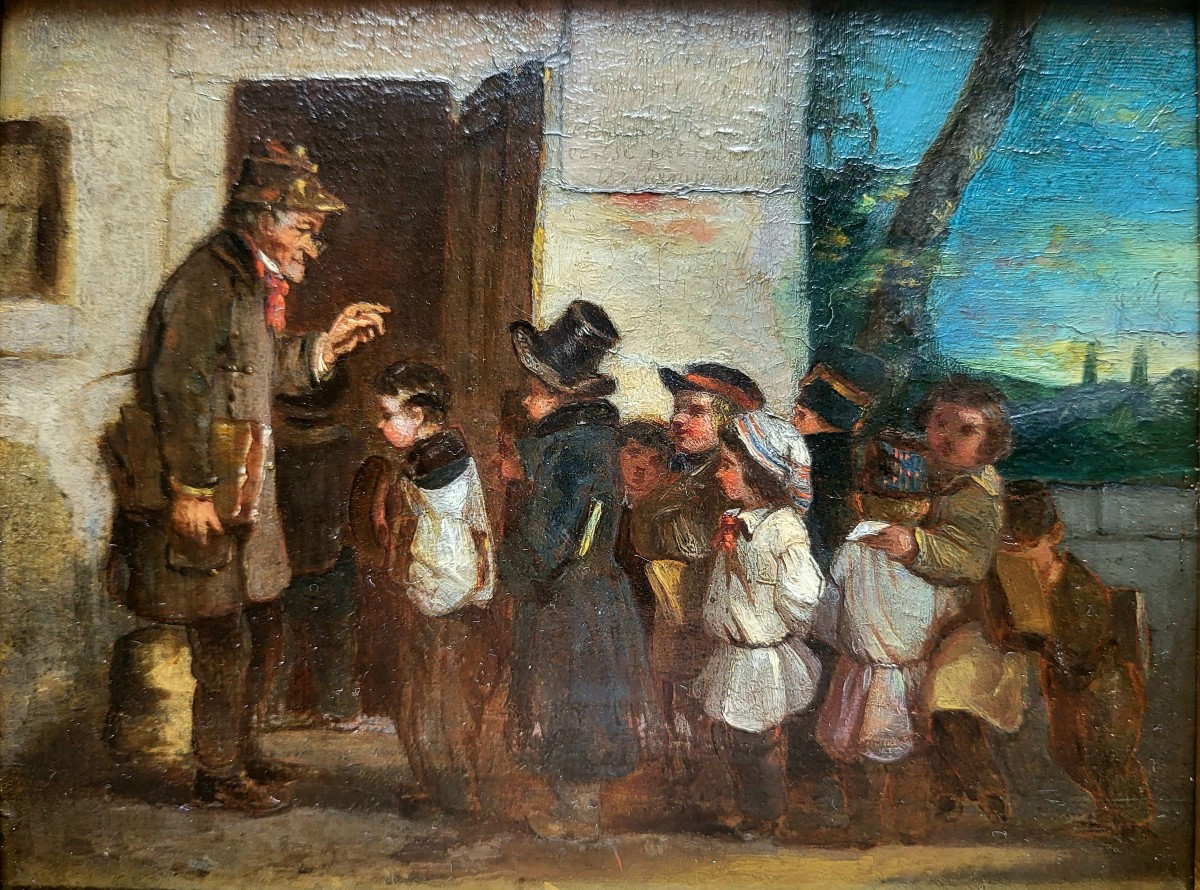 Ecole Francaise XIXe Siècle  Instituteur Pomard-photo-2