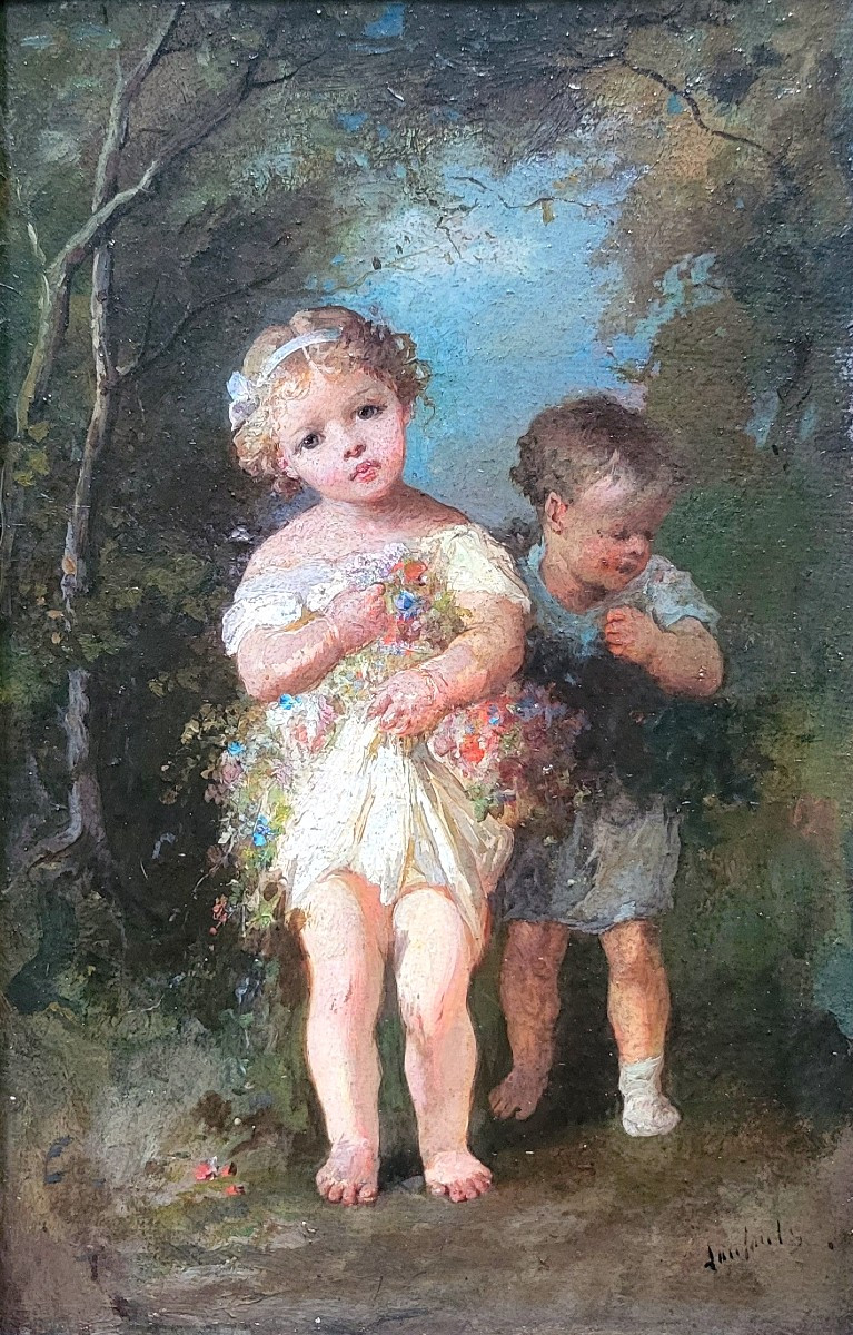 Cueillir l'innocence au détour d'un chemin-François-Louis Lanfant de Metz (1814-1892)-photo-2