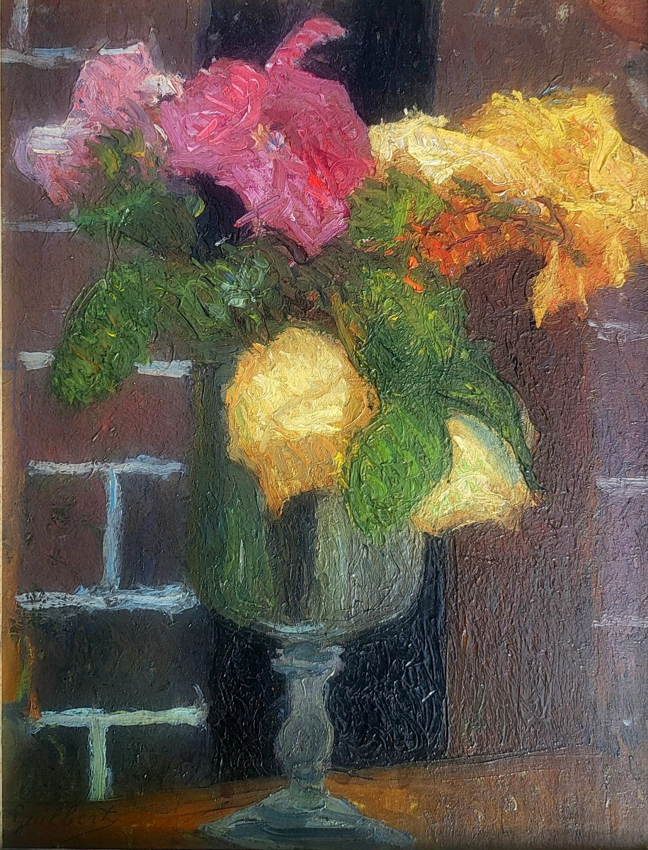 Peonies And Lilacs Narcisse Guilbert (1867-1942)-photo-2