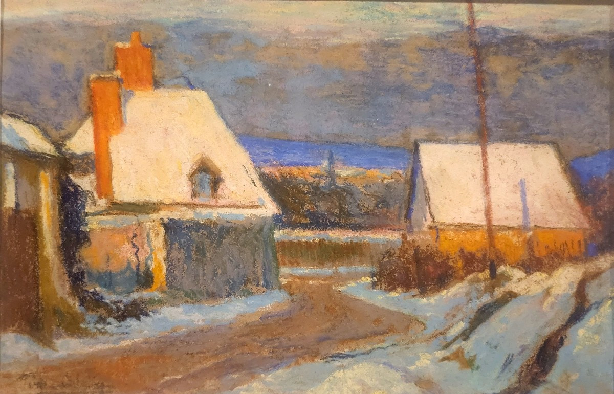Neige au Bec Hellouin Georges Bradberry (1878-1959)