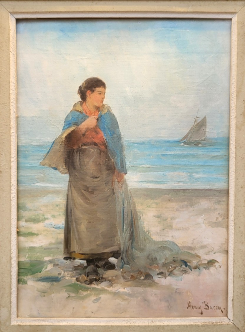 Waiting For The Return By Henry Bacon (1839-1912)-photo-3