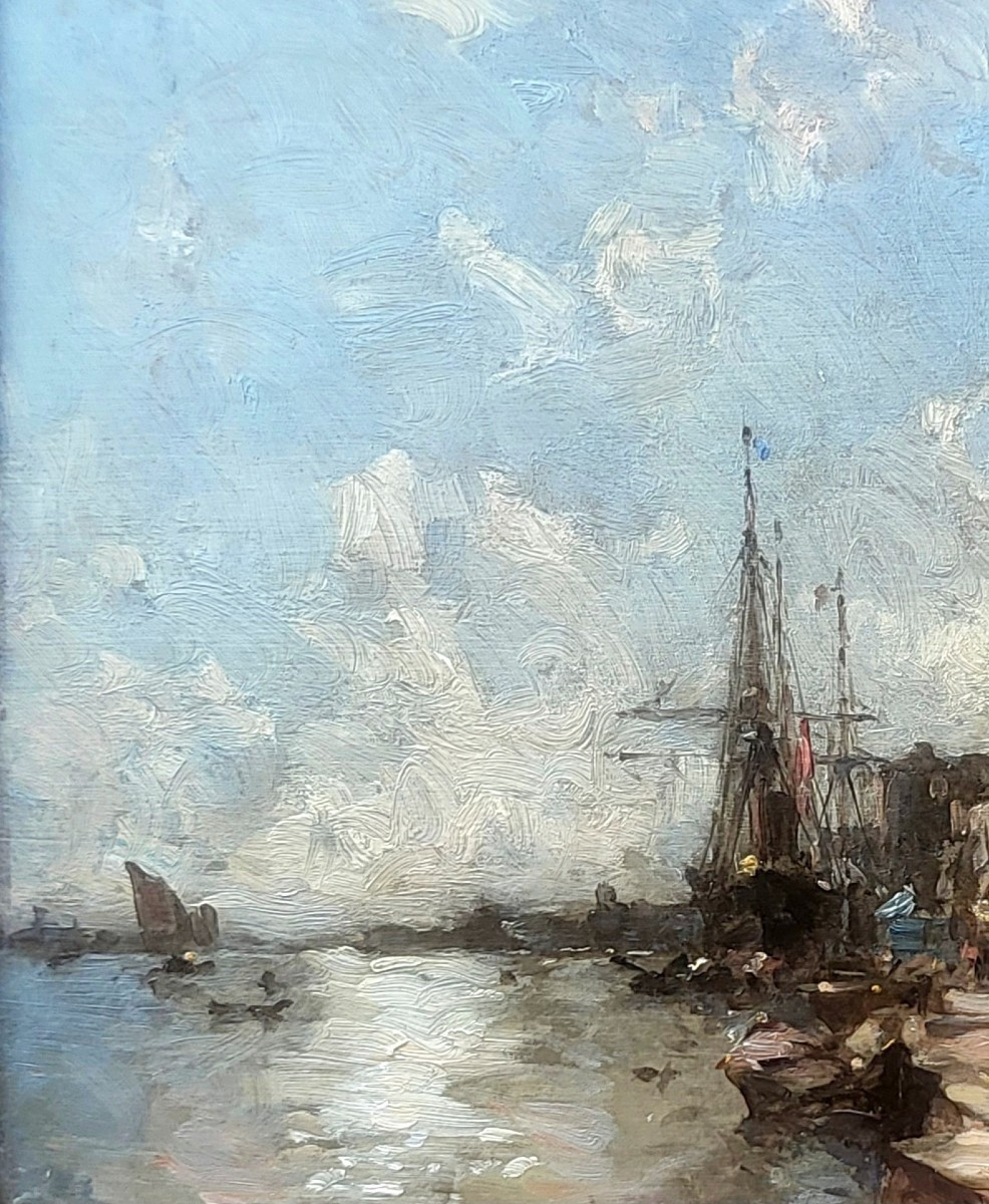 Venice In Winter By Amédée Rosier (1831 - 1898)-photo-3