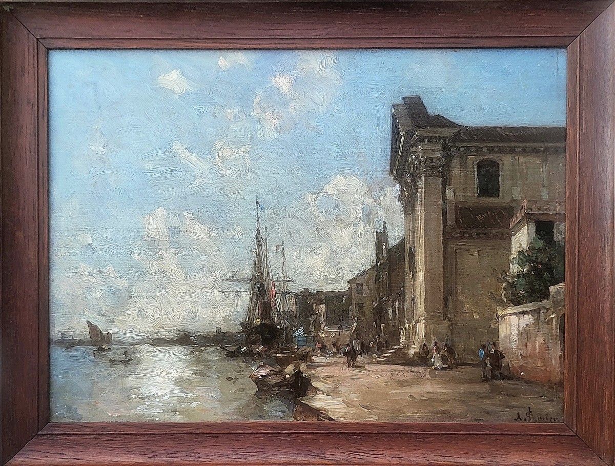 Venice In Winter By Amédée Rosier (1831 - 1898)