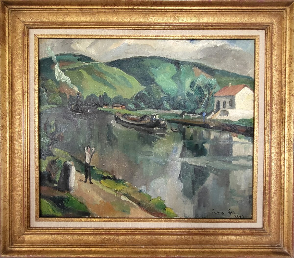 The Seine At Pitres By Georges Cyr (1880-1964)